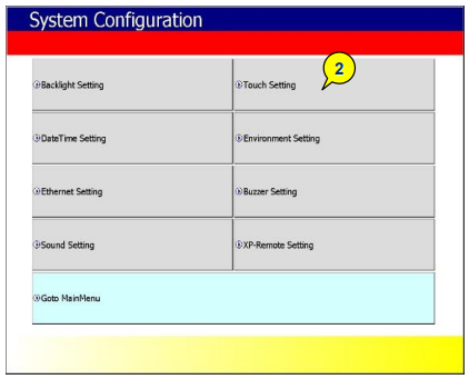 Solution Square : XP, eXP, iXP Touch Calibration 설정 방법