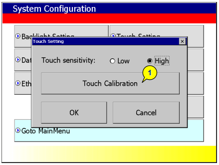 Solution Square : XP, eXP, iXP Touch Calibration 설정 방법