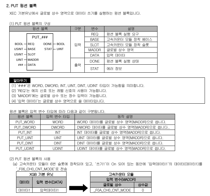 Solution Square : XMC-E32C/XEL-BSSCT + XBF-HO02A의 구성에 엔코더 프리셋 기능 구현
